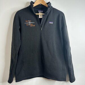 Patagonia Better Sweater Womens L Black 1/4 Zip Pullover Outdoor Fleece Jacket